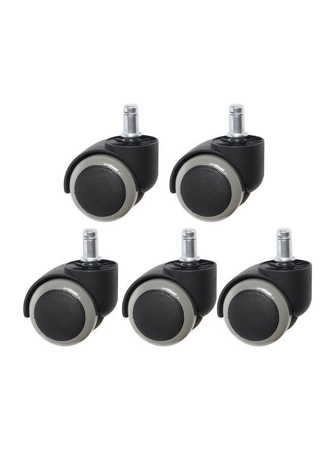 NIBEMINENT 5-Piece Office Chair Swivel Caster Wheel Grey 2inch