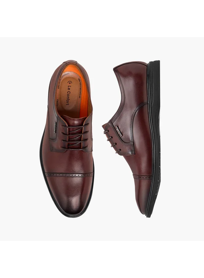 Le Confort Men Solid Lace-Up Derby Shoes
