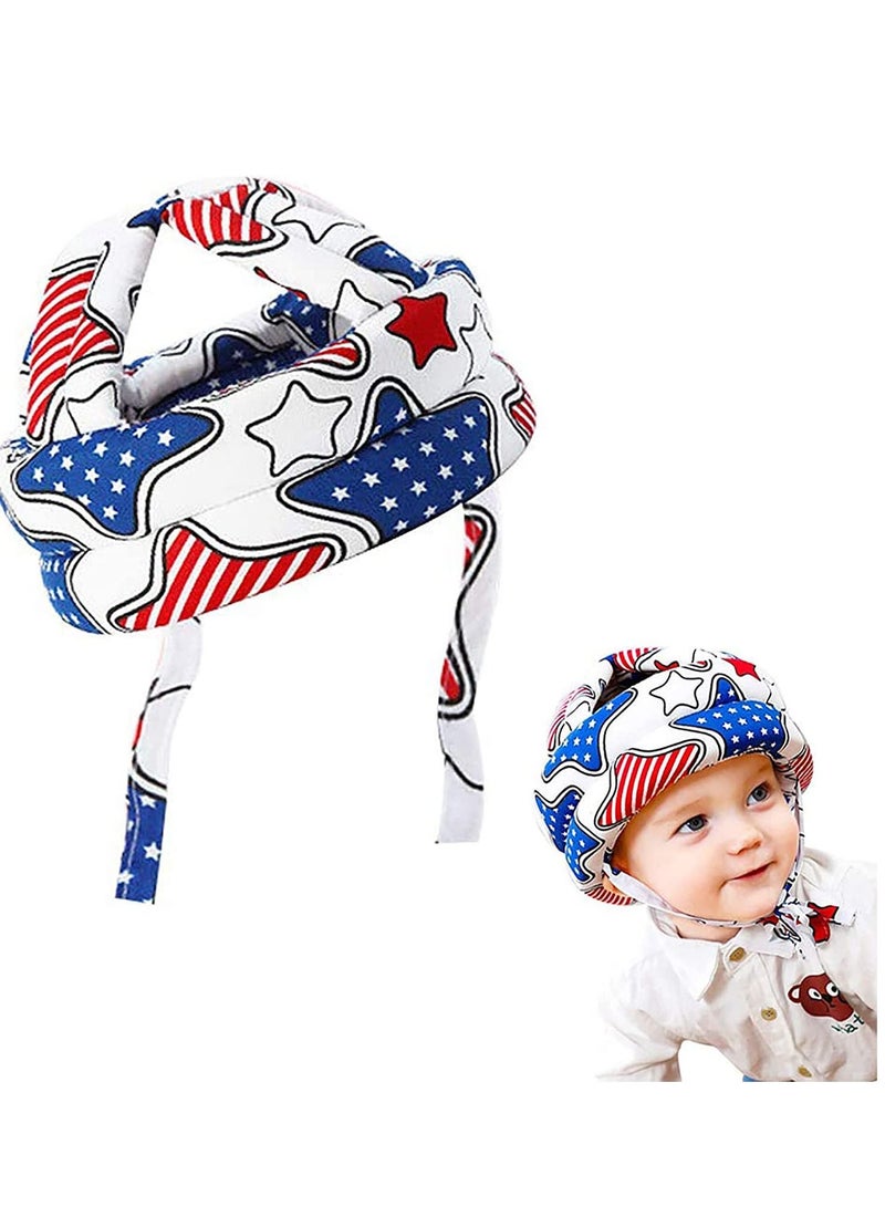Excefore Baby Safety Helmet Head Protector, Infant Toddler No Bumps Cushion Bumper Bonnet with Padding, Cute Hat, Protection for Crawling Running Walking, Children's Day Gift - Image 1