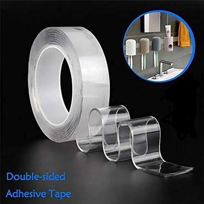 GTC GTC® Ivy Grip Tape Strong Removable Washable and Anti Slip Double Sided Transparent Tape 1mm Thikness (429-31) (3 Meter) 12x12x3 CM  - Image 2