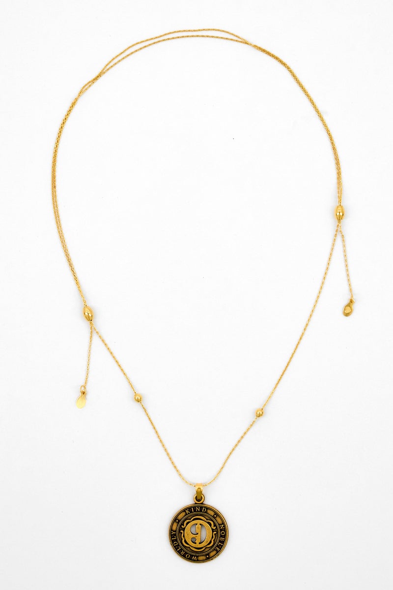 ALEX AND ANI Women Fashionable Number Nine Expandable Necklace, Gold  - Image 2