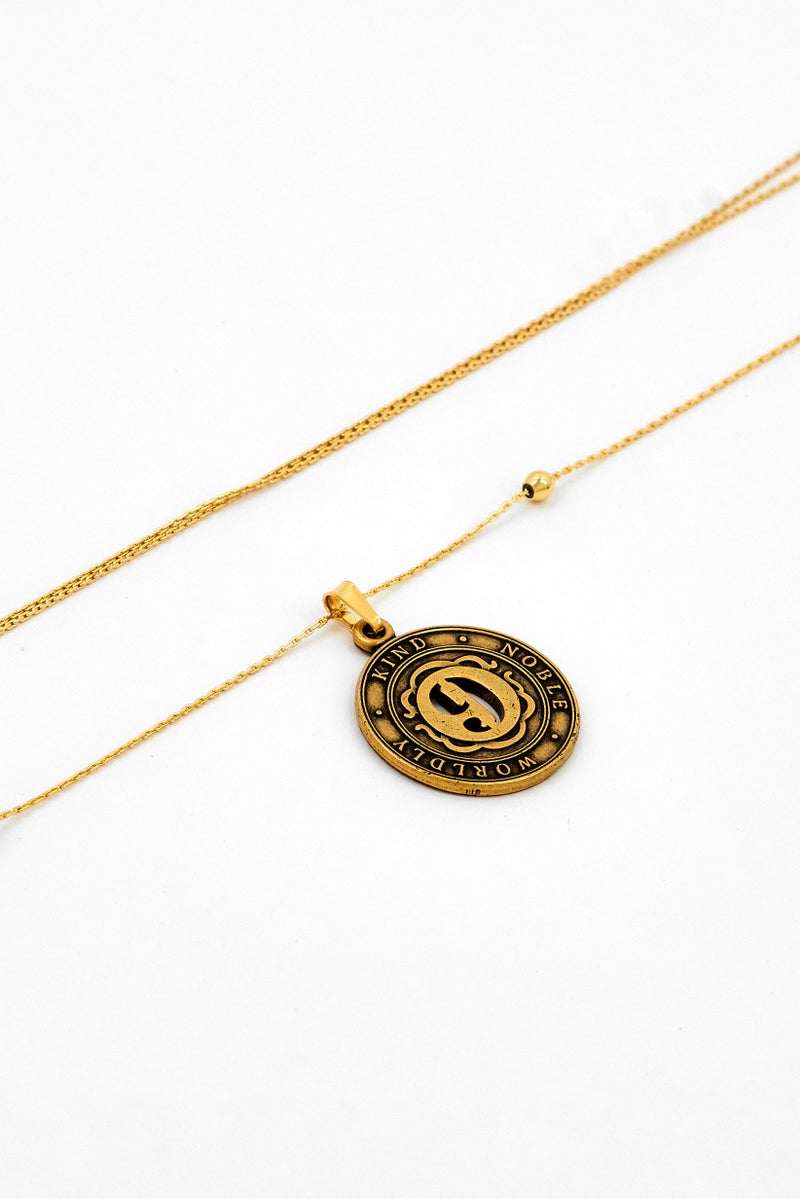 ALEX AND ANI Women Fashionable Number Nine Expandable Necklace, Gold  - Image 3