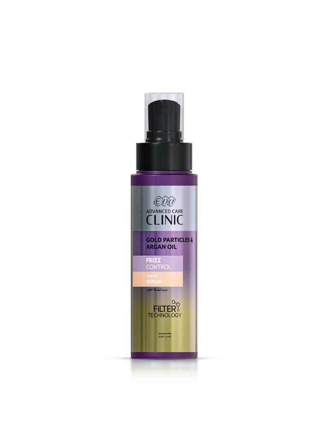 Eva Clinic Frizz Control Serum with Argan Oil & Gold Particles for Frizzy Hair 90 ML - Image 1