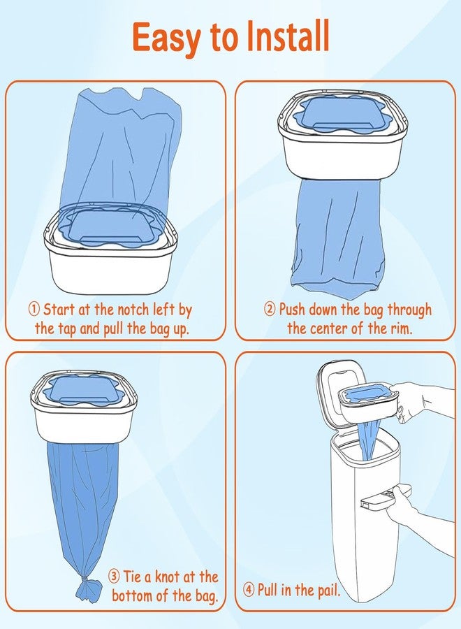 AYKEME Jumbo Square Refills Disposal Bags Compatible with Diaper Genie Compact & Select Pails (Not Fit Classic),Hold Up to 810 Newborn-Sized Diapers Per Refill(3 Pack) - Image 4