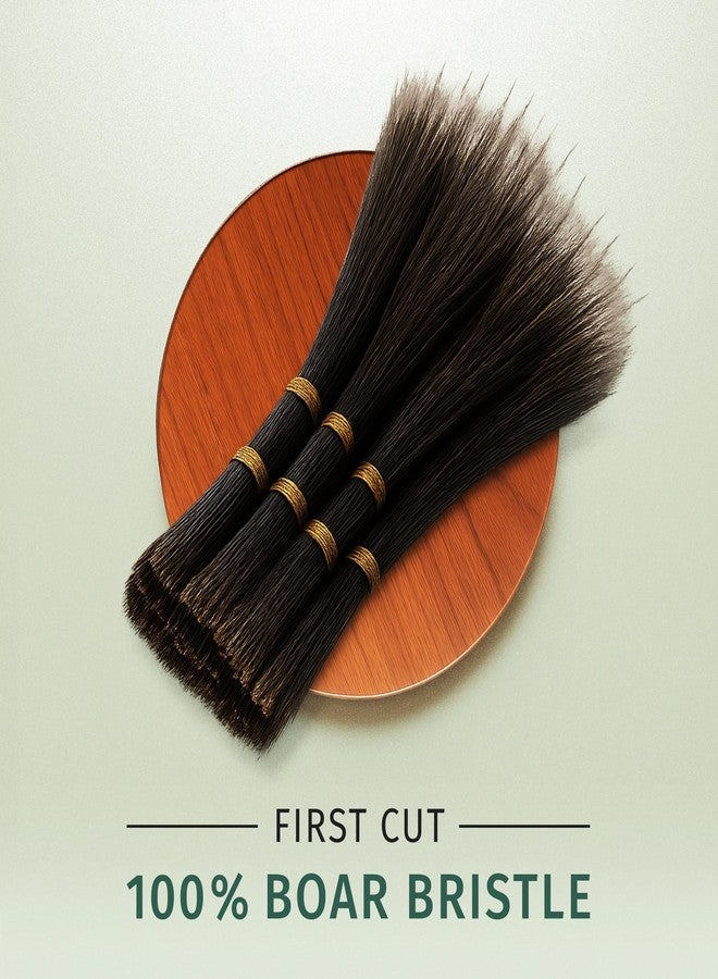SHASH 100% First Cut Boar Bristle Hair Brush, Suitable For FINE TO THIN HAIR TYPES ONLY - Naturally Conditions Hair, Improves Texture, Exfoliates, Stimulates, Made in Germany (Medium) - Image 2