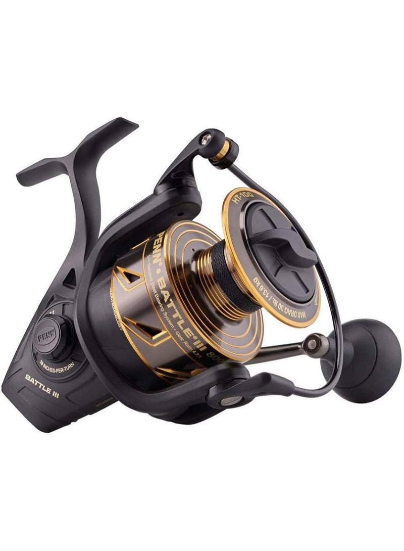 Penn Battle III Fishing Reel – High-Performance Spinning Reel (Sizes 1000, 2000, 2500, 3000, 4000HS, 8000HS) - Image 1