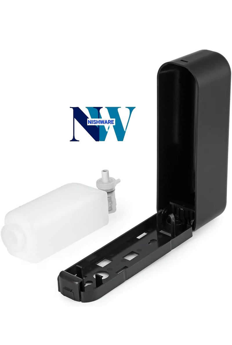 NISHWARE ABS Wall Mounted Hand Soap Dispenser | Multipurpose Liquid Dispenser for Hand Wash, Shampoo, Gel Dispenser for Bathroom (350 ML) Black (3) - Image 4