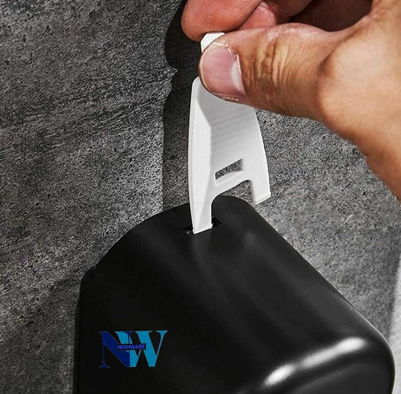 NISHWARE ABS Wall Mounted Hand Soap Dispenser | Multipurpose Liquid Dispenser for Hand Wash, Shampoo, Gel Dispenser for Bathroom (350 ML) Black (3) - Image 5