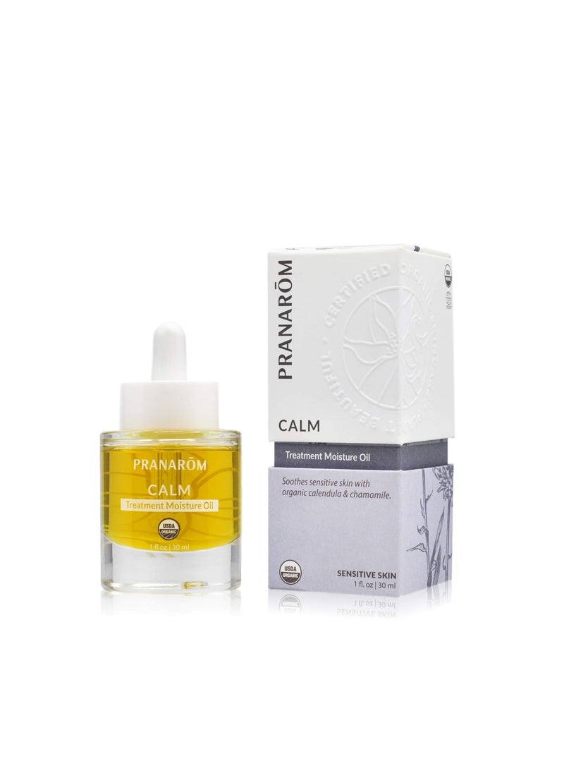 PRANAROM - Pranarom  Calm Treatment Moisture Oil 1oz  30ml  100 Pure  Natural Essential Oil Moisturizing Oil for Sensitive Skin Treatment  Nourishment - Image 1