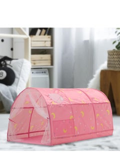 McDou Toddler sleeping tent, kids pop up tent, indoor playhouse, kids bed tent with mesh curtains, breathable mesh windows, double sewing thread for bedroom decoration  - Image 3
