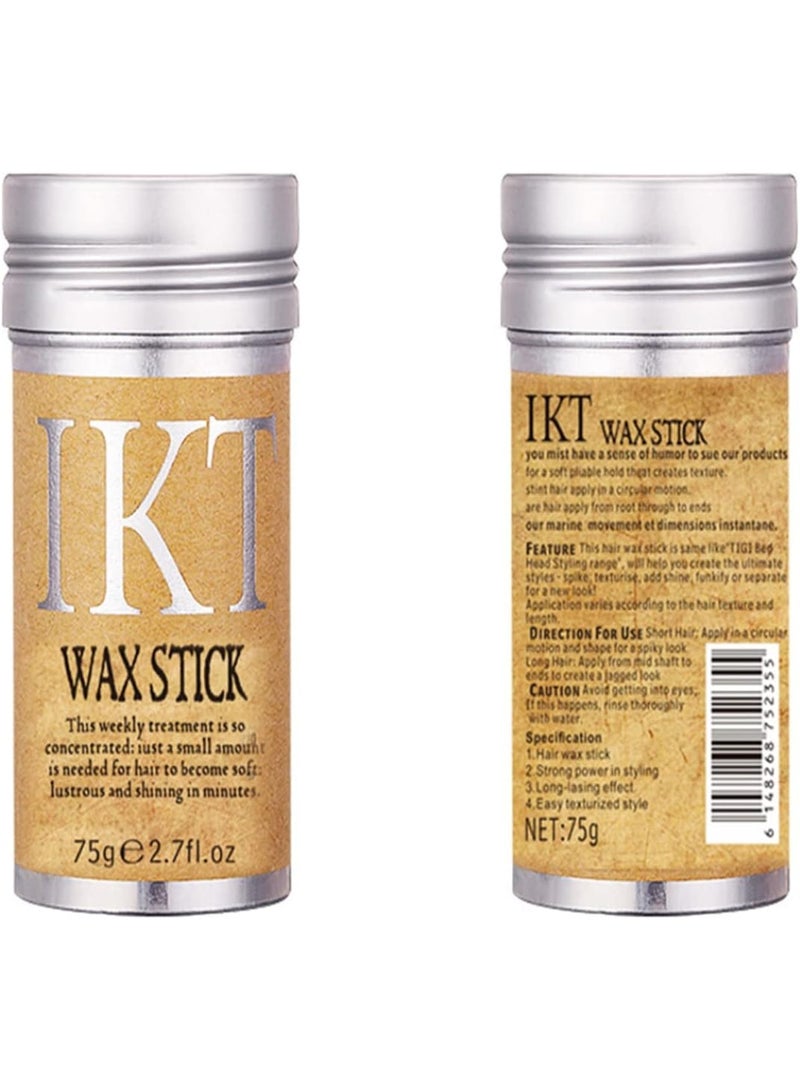 IKT Hair Wax Stick for Flyaways - Hair Bun Maker and Smoothing Pomade 75g - Image 5