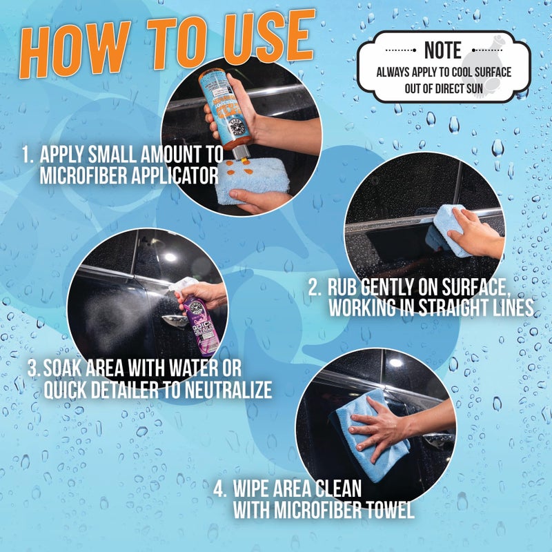 Chemical Guys جل مزيل بقع الماء من كيميكل غايز للاستخدام الثقيل للدهان والزجاج والمعادن - مزيل بقع المعادن والماء للسيارات والشاحنات والدراجات النارية والمركبات الترفيهية والمزيد - 16 أونصة - Image 4