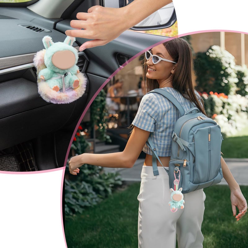 Ciunura Doll Car Seat Compatible with Bubudoll, Small Seat for 10-17cm Blind Box Toys, Including Air Vent Clip, Desktop Stand, Adjustable Safety Strap, Airflow-Friendly Design, Ideal Car Decor Gifts - Image 5