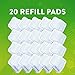 Scrubbing Bubbles Flushable Toilet Bowl Wand Cleaner Refills Fresh Brush Cleaner Toilet Refill Pads Removes Limescale Odors Citrus Scent 20 Count Pack of 1 - Image 4
