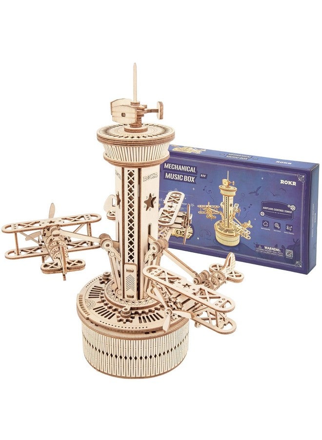 ROKR 3D Wooden Puzzle Mechanical Music Box,Diy Aircraft Model Kits To Build,Best Toy Gift For Kids/Teens/Adults On Birthday,Decoration For Room - Image 1