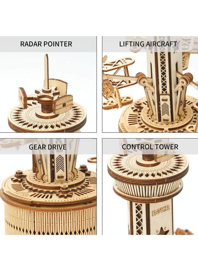 ROKR 3D Wooden Puzzle Mechanical Music Box,Diy Aircraft Model Kits To Build,Best Toy Gift For Kids/Teens/Adults On Birthday,Decoration For Room - Image 5