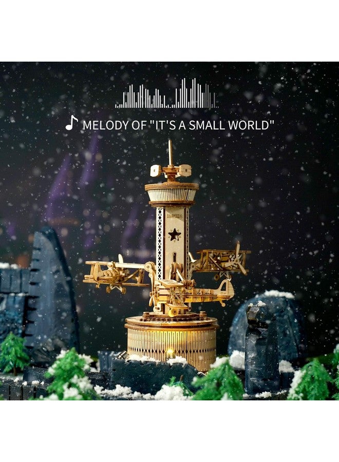 ROKR 3D Wooden Puzzle Mechanical Music Box,Diy Aircraft Model Kits To Build,Best Toy Gift For Kids/Teens/Adults On Birthday,Decoration For Room - Image 2