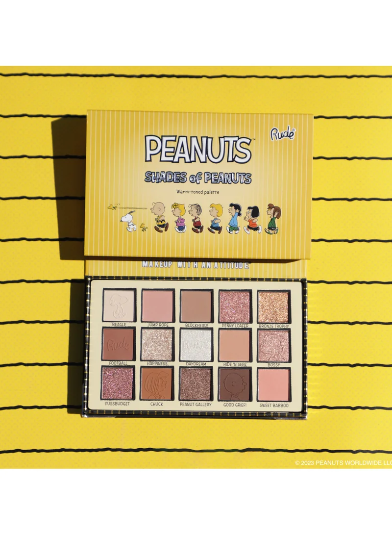 Rude Peanuts Shades Of Peanuts Eyeshadow Palette Warm-Toned