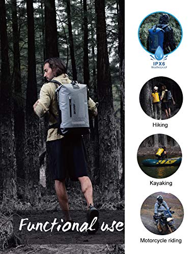 IDRYBAG Waterproof Backpack for Men 20L/30L/40L, Floating Dry Bag Kayak, Dry Backpack Hiking - Image 5