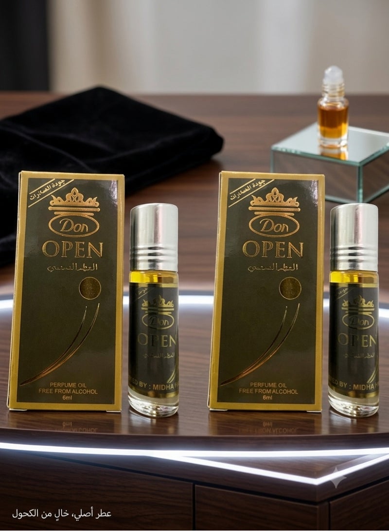 Open French Roll On Perfume Oil 6 ml 2 Pcs