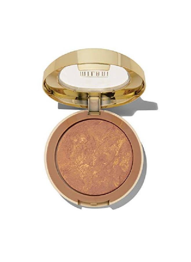 MILANI - Baked Bronzer Glow Crueltyfree Shimmer Bronzing Powder To Use For Contour Makeup Highlighters Makeup Bronzer Makeup 0.25 Ounce - Image 1