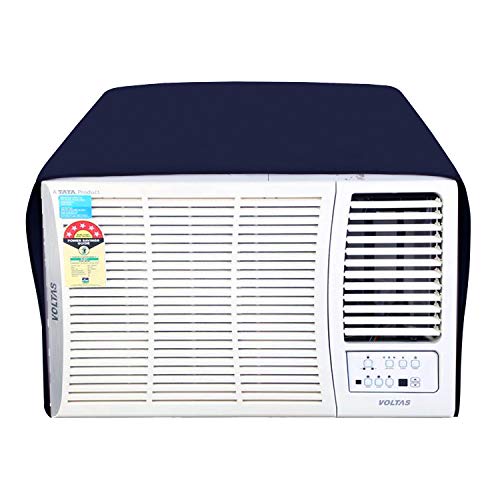 Lithara Waterproof Printed AC Cover for Voltas 1.5T182CYE AC 2 Ton | All Weather Cover | Elastic Stretchable | (Blue) - Image 2