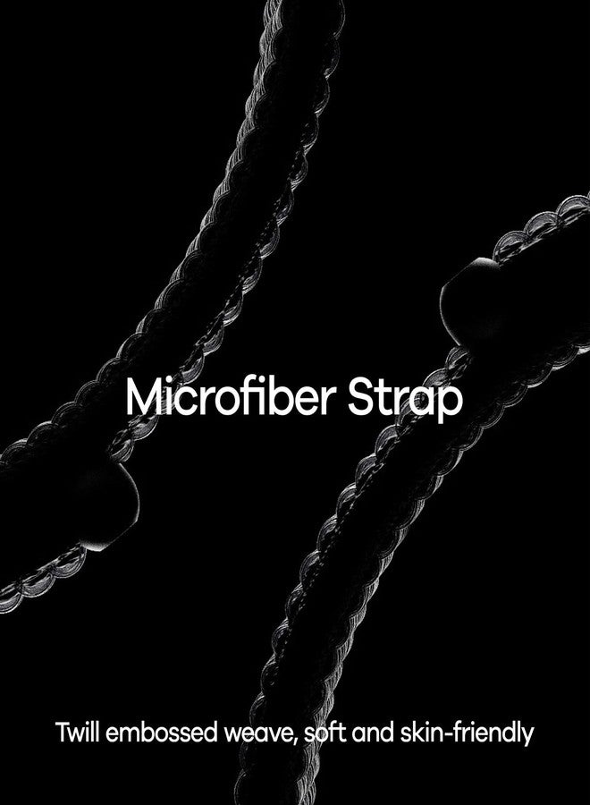 Aulumu C03 Snap Functional Titanium Buckle for Apple Watch Ultra (3/2/1) Nylon Band | Luxury Embossed Texture Knit | Quick-release Design | iWatch Bands for 49/46/45/44MM - Black Titanium - Image 5