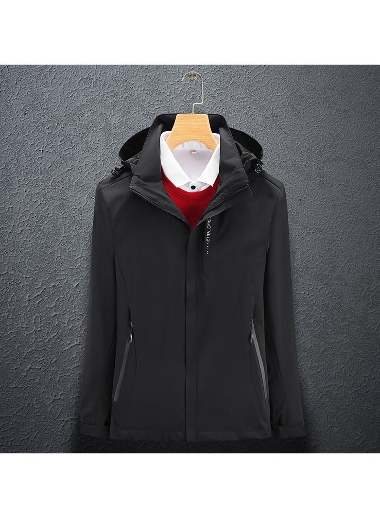 Loquat Thin Single Layer Hooded Windproof And Waterproof Overcoat  - Image 1