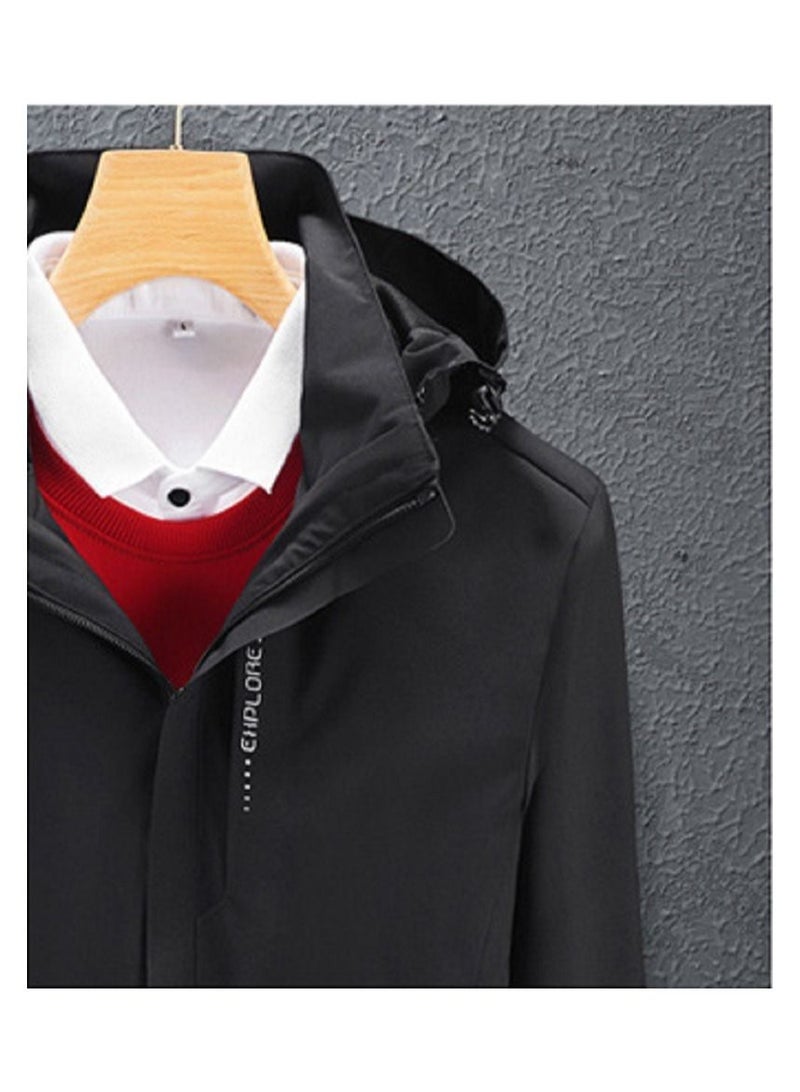 Loquat Thin Single Layer Hooded Windproof And Waterproof Overcoat  - Image 2