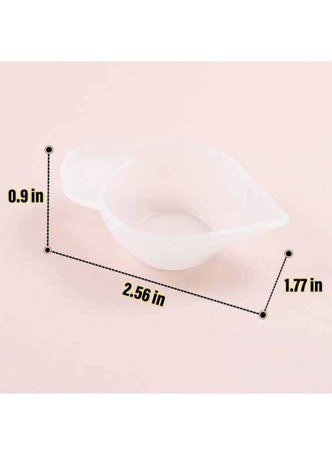 AUEAR - 10 Pack Silicone Mold Cup Dispenser Mini Measuring Mixing Cup For Diy Jewelry Making Epoxy Resin Craft - Image 1