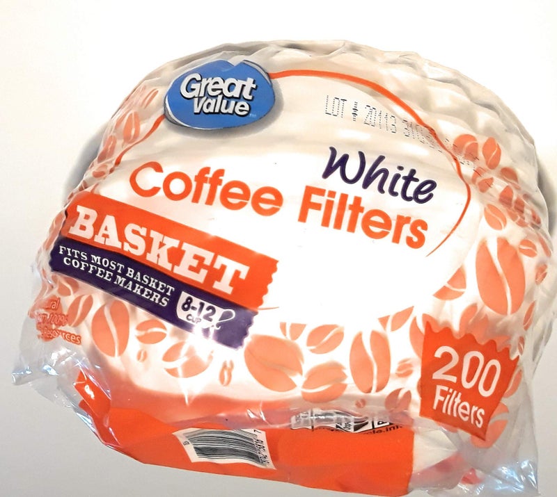 Great Value Great Value Coffee Filters Basket White Paper 8  12 cup 1000 count 