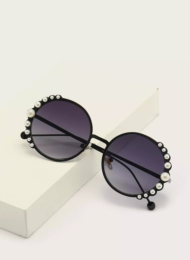 Generic Toddler Girls Faux Pearl Decor Sunglasses  - Image 1