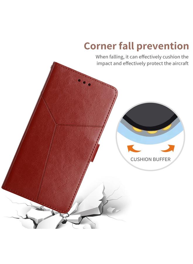 S-TOP Case For Huawei P50 Pro Y Stitching Horizontal Flip Leather Phone Case with Holder & Card Slots & Wallet & Photo Frame - Image 5