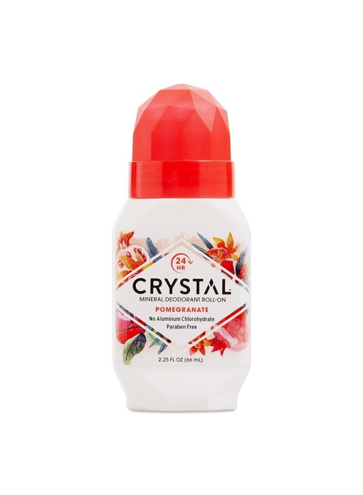 Crystal Mineral Deodorant Roll-On Pomegranate 66ml - Image 1