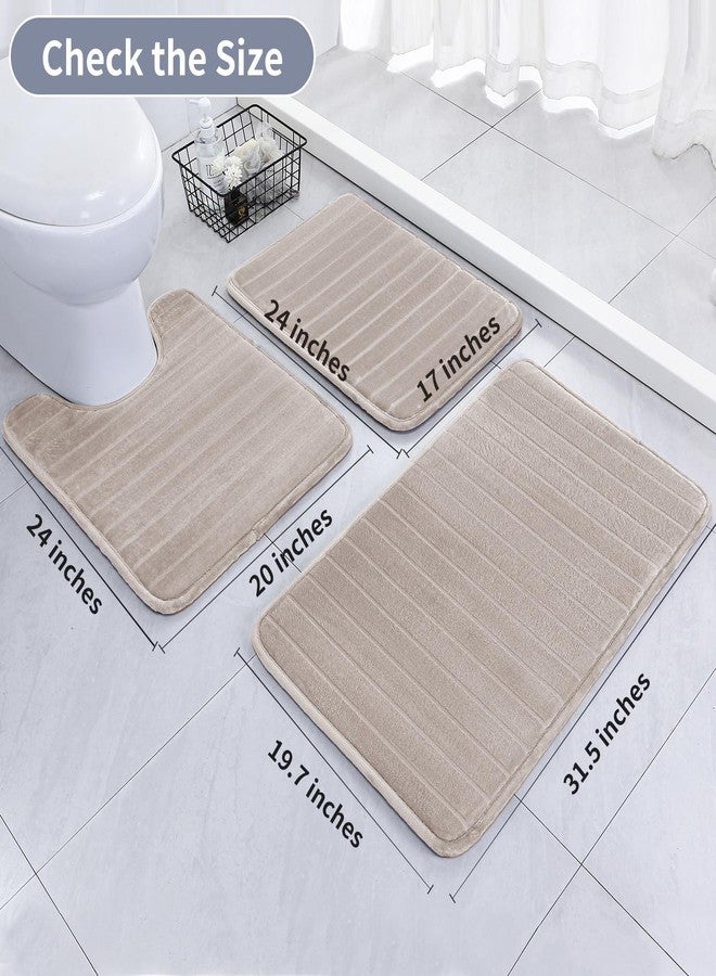 SWEMSTAR Bathroom Rugs Thick Memory Foam Bath Mat - Non-Slip, Quick Dry, Absorbent Washable Floor Microfiber Mat for Shower, Tub, Home Decor Accessories - 20"x30" - Image 2