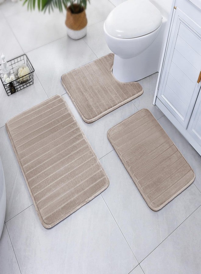 SWEMSTAR Bathroom Rugs Thick Memory Foam Bath Mat - Non-Slip, Quick Dry, Absorbent Washable Floor Microfiber Mat for Shower, Tub, Home Decor Accessories - 20"x30" - Image 3