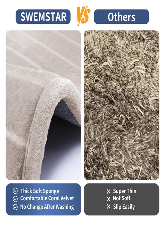 SWEMSTAR Bathroom Rugs Thick Memory Foam Bath Mat - Non-Slip, Quick Dry, Absorbent Washable Floor Microfiber Mat for Shower, Tub, Home Decor Accessories - 20"x30" - Image 5
