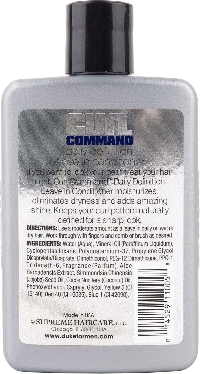 Duke Curl Command Daily Leave In Conditioner - 7.6 Oz for Shiny, Soft, and Healthy Hair - Image 2