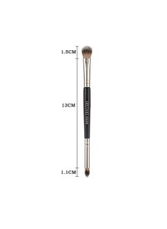 Gecomo 3 Pcs Double Ended Makeup Brush, 2-in-1 Eye Shadow Brush, Eyeshadow Smudge Brush  - Image 2