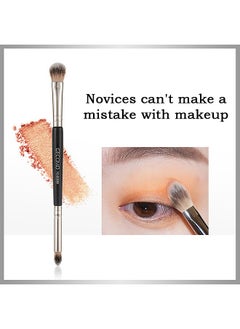 Gecomo 3 Pcs Double Ended Makeup Brush, 2-in-1 Eye Shadow Brush, Eyeshadow Smudge Brush  - Image 5
