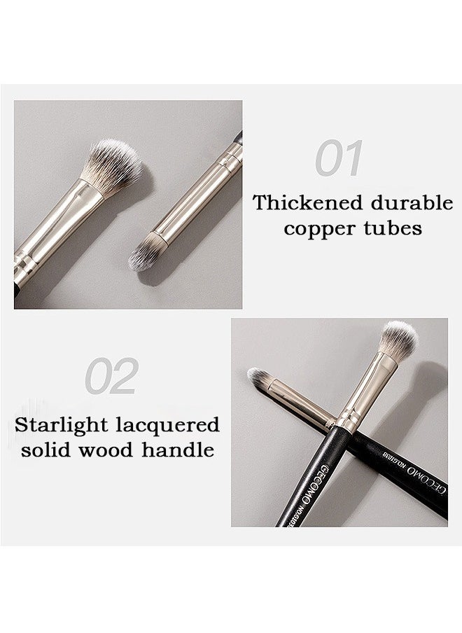 Gecomo - 3 Pcs Double Ended Makeup Brush, 2-in-1 Eye Shadow Brush, Eyeshadow Smudge Brush - Image 1