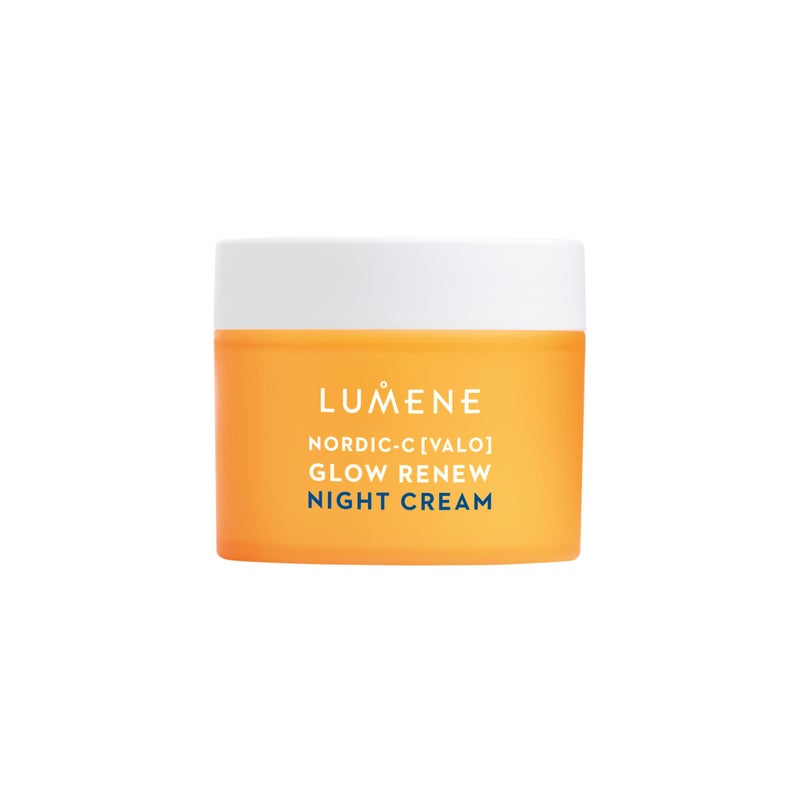 Lumene Nordic-C [Valo] Glow Renew Night Cream - Revitalizing Facial Moisturizer with Arctic Cloudberry, Hyaluronic Acid and Vitamin C - Radiance-Boosting Vegan Skin Care (1.7 oz) - Image 1
