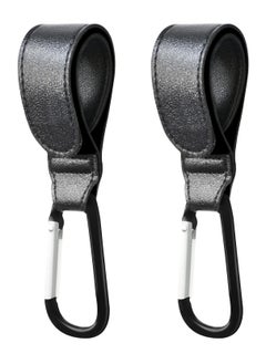 Oasisgalore Stroller Hook, 2PCS Portable Stroller Hooks for Hanging, Multipurpose Organizer Hook Clip for Bugaboo,Strollers, wheelchairs,Walkers(Black)  - Image 1
