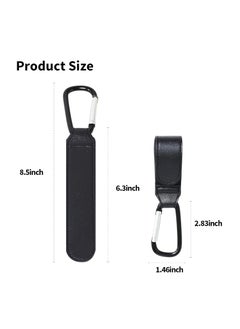 Oasisgalore Stroller Hook, 2PCS Portable Stroller Hooks for Hanging, Multipurpose Organizer Hook Clip for Bugaboo,Strollers, wheelchairs,Walkers(Black)  - Image 2
