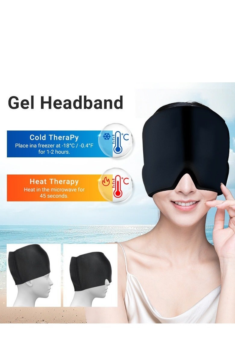 DIOTTI Migraine Ice Head Wrap – Form-Fitting Gel Cap for Headache Relief, Cold Therapy Pack for Soothing Migraine & Tension Pain - Image 3