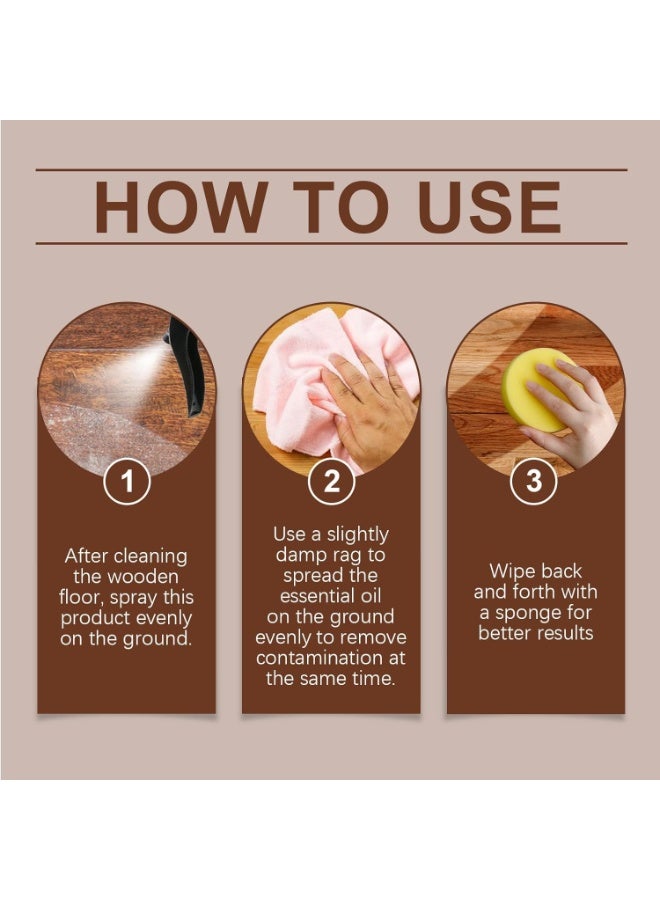 Day Wins 500ml Beeswax Polish Spray for Wood, Furniture Polish for Waterproofing u0026 Protection Spray, Wood Polish, Protects u0026 Enhances Wood Grain - Easy-to-Apply Floor Wax for Long-Lasting Beauty, Restores Shine - Image 3