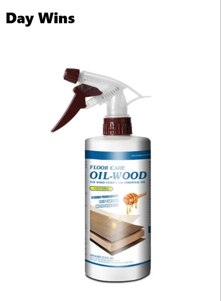 Day Wins 500ml Beeswax Polish Spray for Wood, Furniture Polish for Waterproofing u0026 Protection Spray, Wood Polish, Protects u0026 Enhances Wood Grain - Easy-to-Apply Floor Wax for Long-Lasting Beauty, Restores Shine - Image 1