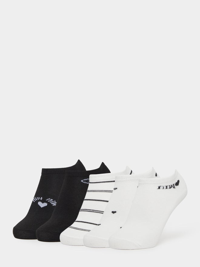 Styli Pack of 5 - Printed Ankle Socks - Image 1