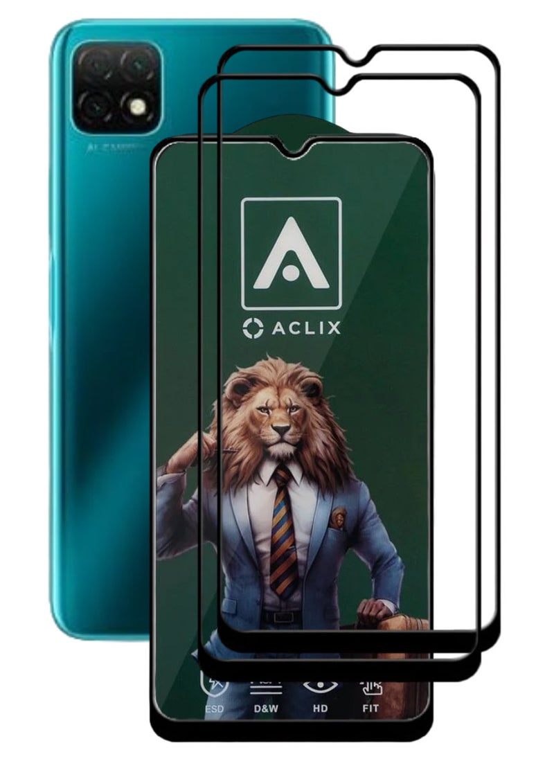 ACLIX 2 Pieces Antistatic ESD Dustproof Premium Quality High Definition Tempered Glass Screen Protector Designed For Huawei nova Y60 - Image 1