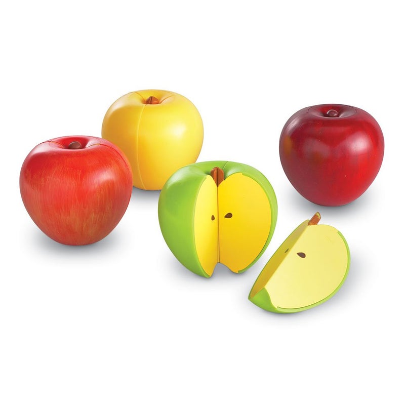 Learning Resources Magnetic Apple Fractions, Multi-color, 10.5 x 10.4 x 3.2 inches (LER0904) - Image 2